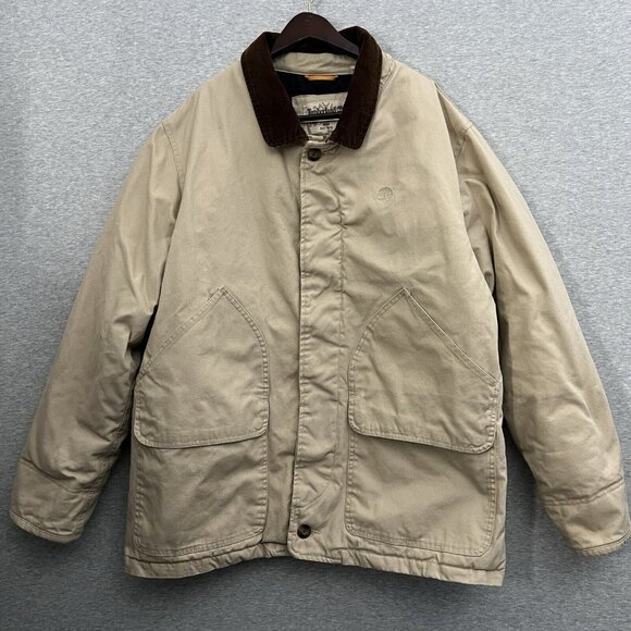 Timberland Other - VTG Timberland Canvas Jacket Mens 2XL Tan Y2K Chore Work Barn Gorp Retro Quilted